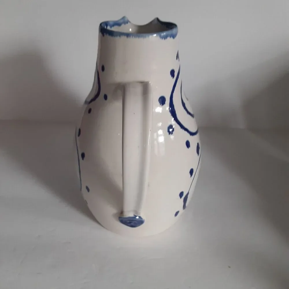 Artist Signed Stoneware Pitcher Decor/Practical